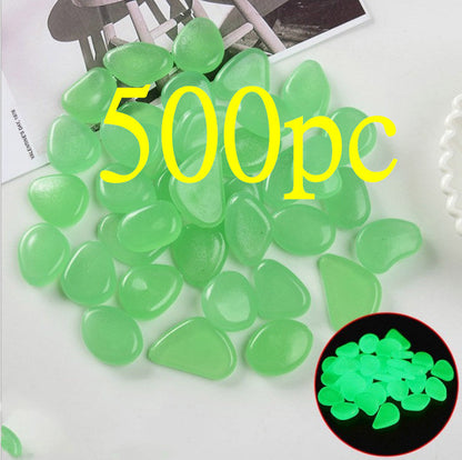Luminous Stones Fluorescent Aquarium Pebbles Fish Tank Garden Luminous Stones