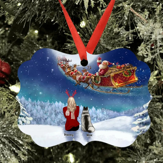 Personalized Xmas Pet Ornament - Up to 4 Pets - Best Gift For Dog Lovers/Cat Lovers - TT1FV8