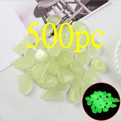 Luminous Stones Fluorescent Aquarium Pebbles Fish Tank Garden Luminous Stones