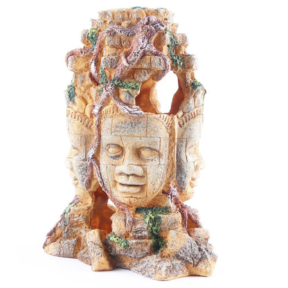 Crocodile resin skull reptile fish tank aquarium landscape decoration ornaments