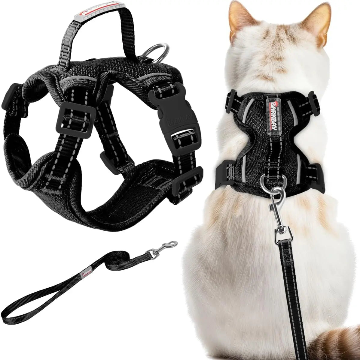 Escape Proof Cat Harness Leash Reflective Adjustable Vest Soft Breathable