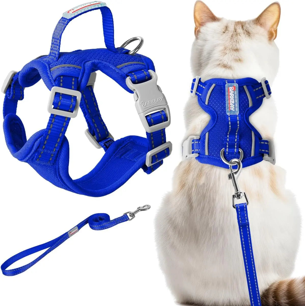 Escape Proof Cat Harness Leash Reflective Adjustable Vest Soft Breathable