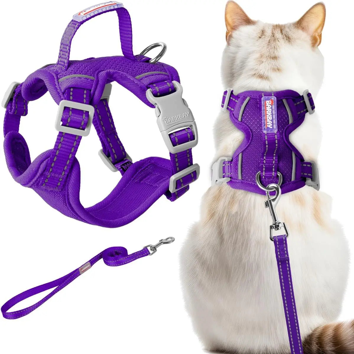 Escape Proof Cat Harness Leash Reflective Adjustable Vest Soft Breathable