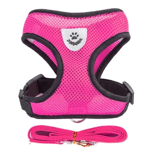 Cat Dog Harness Vest Walking Lead Adjustable Leash
