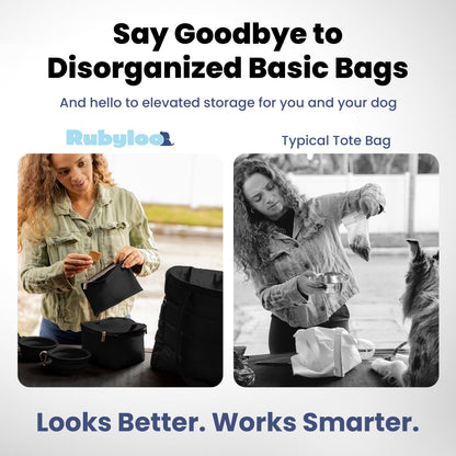 Puffer Dog Travel Bag for Dog Moms