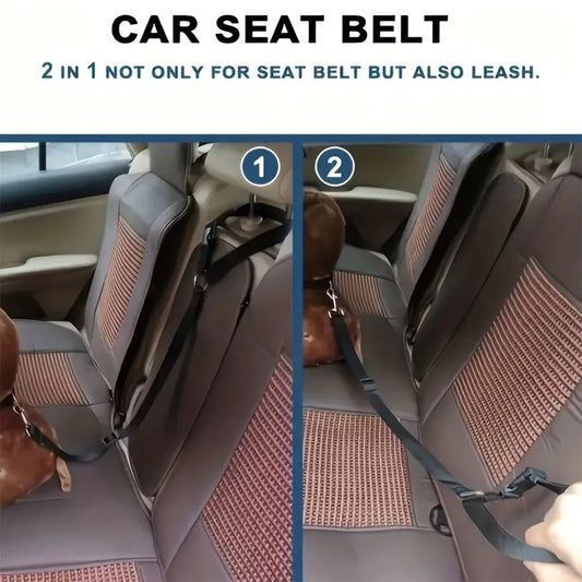 Pet Car Belt For Dogs And Cats Retractable Backseat Leash
