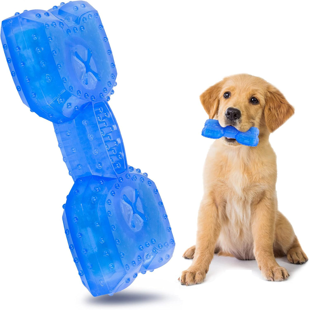 Pet Teether Cooling Chew Toy For Dogs Teething Toy For Puppies Fit With Treats For More
