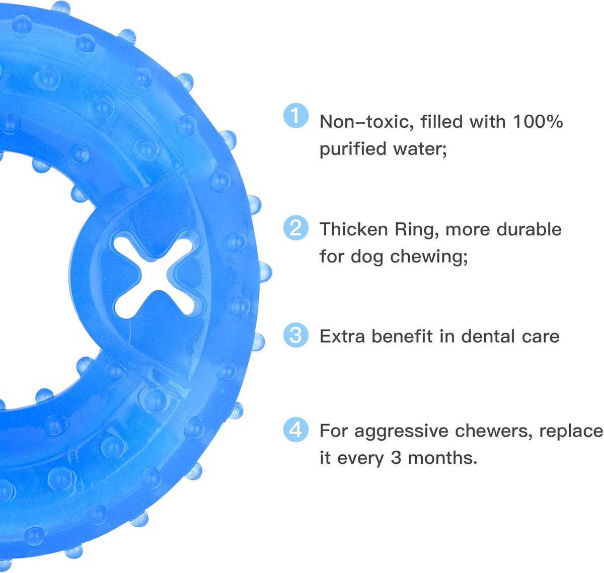 Pet Teether Cooling Chew Toy For Dogs Teething Toy For Puppies Fit With Treats For More
