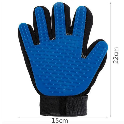 New Efficient Pet Grooming Cleaning Gentle Brush Gloves Pet Hair Remover Gloves