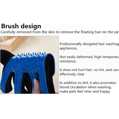 New Efficient Pet Grooming Cleaning Gentle Brush Gloves Pet Hair Remover Gloves