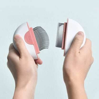 Pet Life ® 'LYNX' 2-in-1 Travel Connecting Grooming Pet Comb and Deshedder
